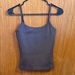 Aritzia Golden Adjustable Strap Cami Rich Mocha Brown Size Small